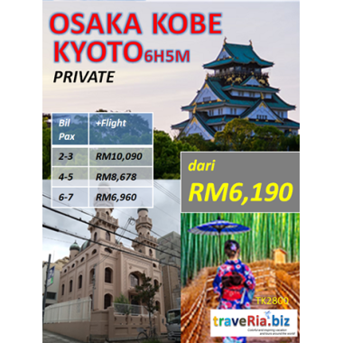 private japan osaka kobe kyoto 6h5m