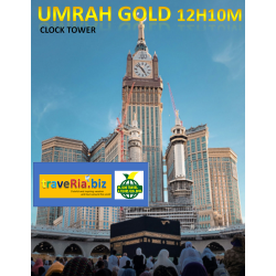 Umrah Gold Clock Tower 12H10M