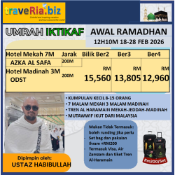 umrah iktikaf awal ramadhan 2026 12h10m